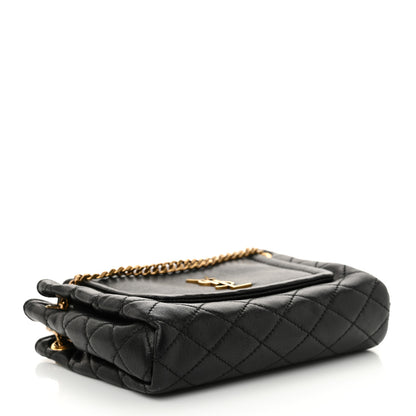 Saint Laurent Lambskin Quilted Monogram Mini Nolita Black 4 of 10