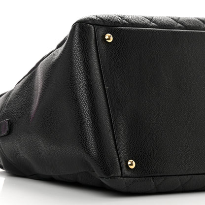 Chanel Caviar Quilted Grand Timeless Tote GTT Black 9 of 12
