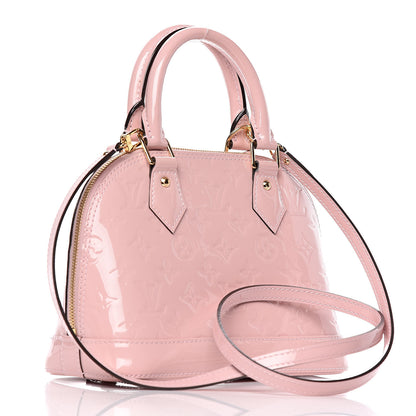 Louis Vuitton Vernis Flowers Alma BB Rose Ballerine 3 of 8