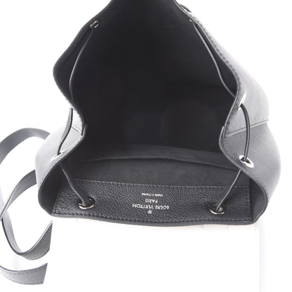 Louis Vuitton Calfskin Mechanical Flowers Lockme Backpack Black White 4 of 11