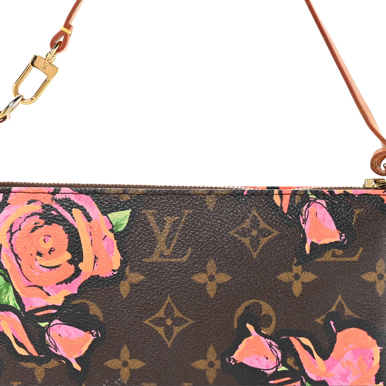 値下げLouis Vuitton Roseポシェット Louis Vuitton Limited Edition Rose Velours Monogram Vernis Ikat