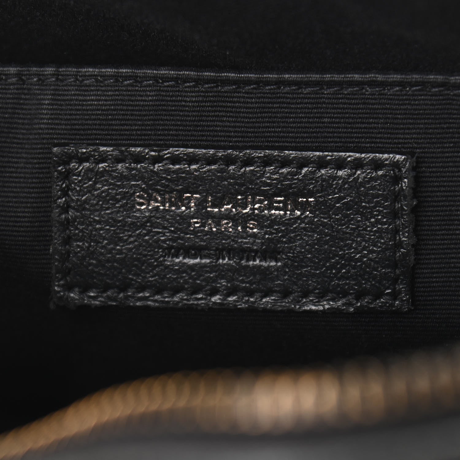 Saint Laurent Lambskin Monogram Small Lou Camera Bag Black 6 of 12
