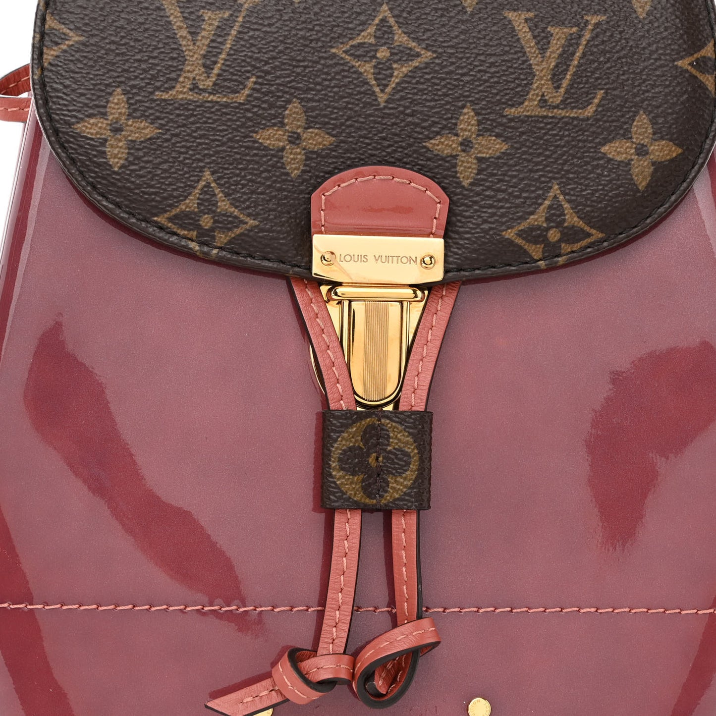 Patent Monogram Hot Springs Backpack Vieux Rose