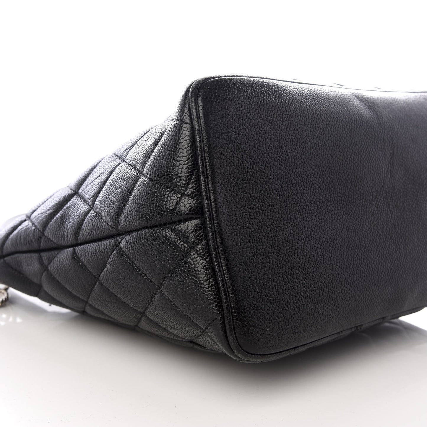 Caviar Quilted Medallion Tote Black
