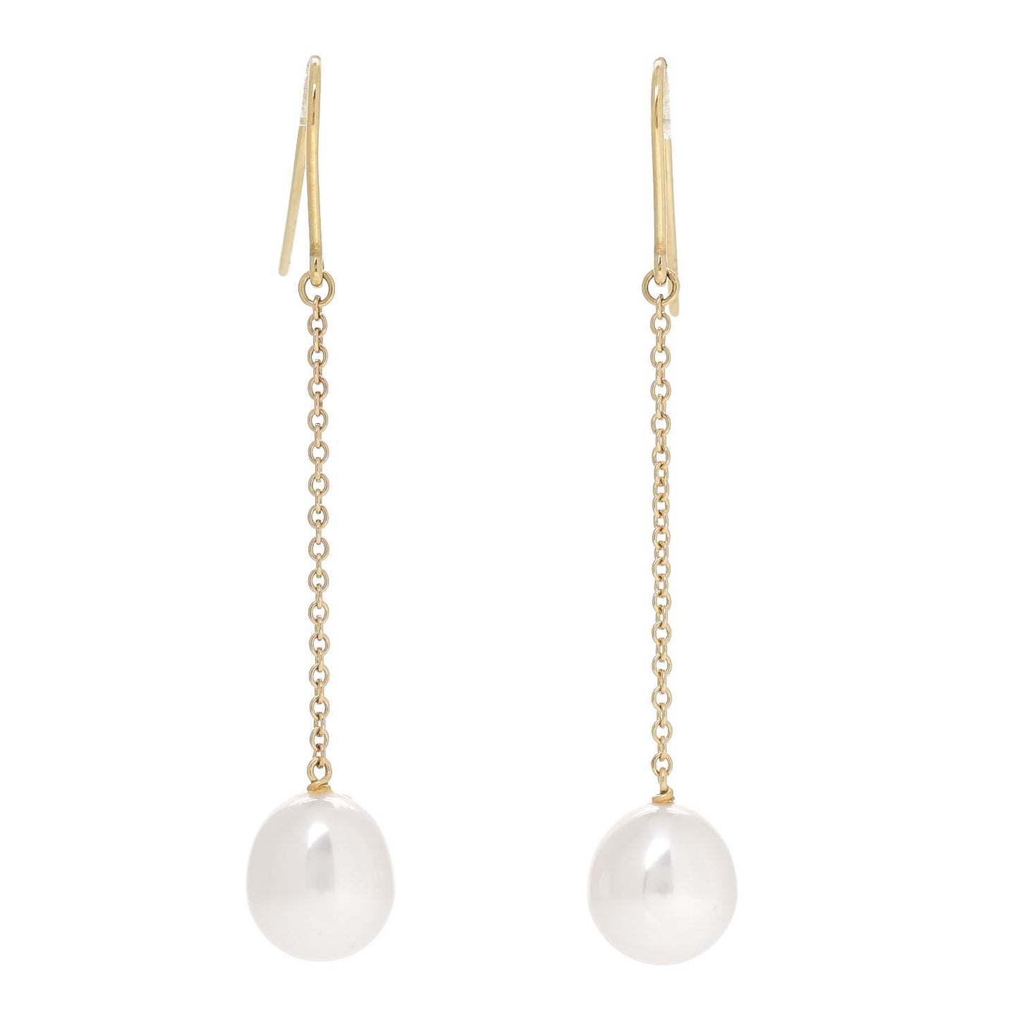 18K Yellow Gold Elsa Peretti Pearls By The Yard Drop Earrings