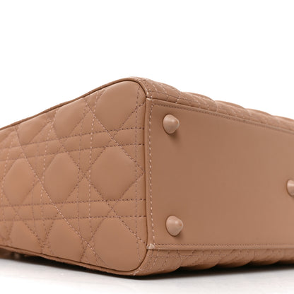 Christian Dior Ultra Matte Calfskin Cannage Large Lady Dior Beige 9 of 10