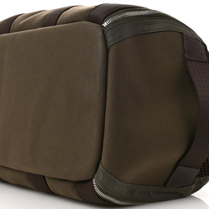 Hermes Fabric Carrying Dog Bag Kaki Feu 9 of 10