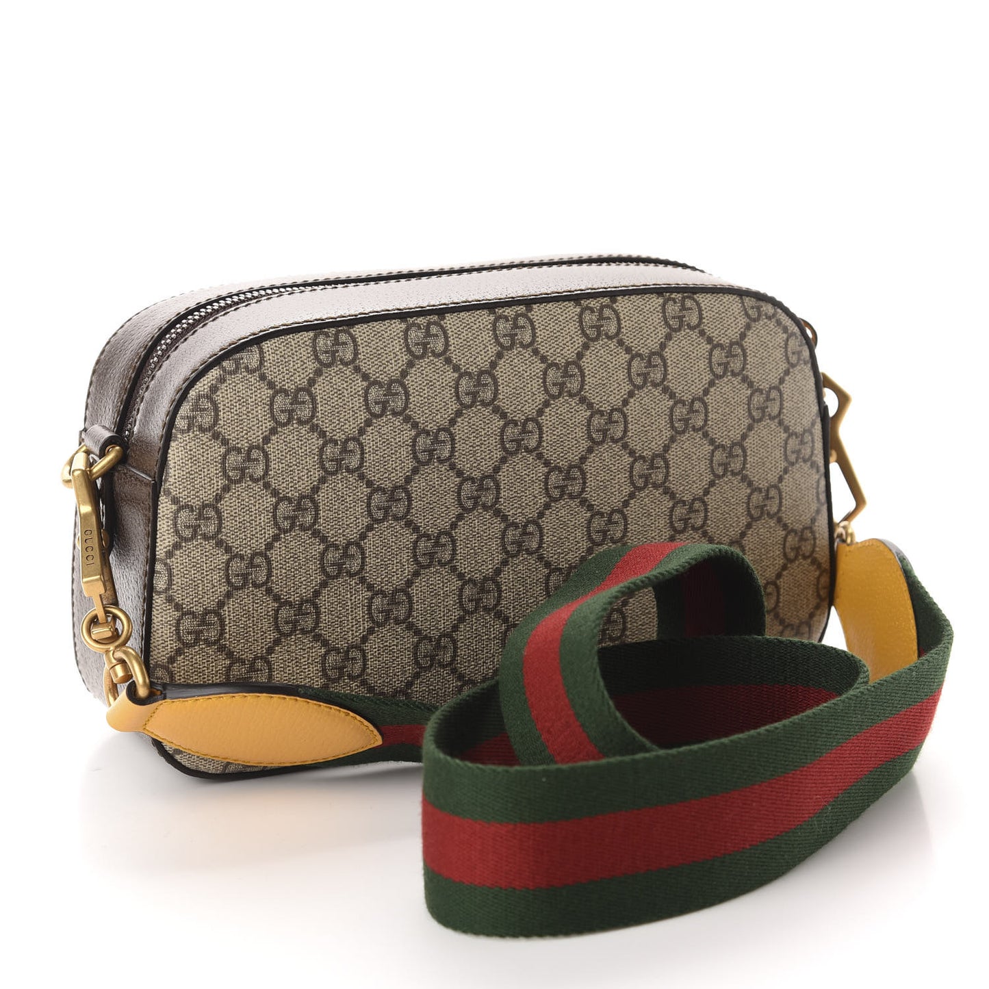 GG Supreme Monogram Web Neo Vintage Shoulder Bag Beige New Acero Crop