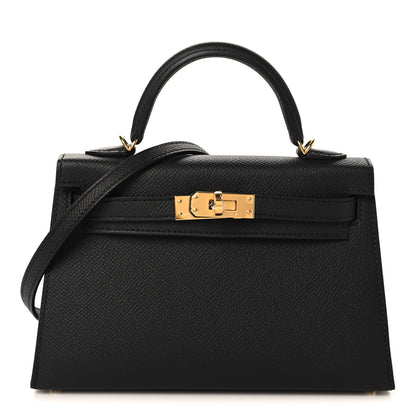 Hermes Epsom Mini Kelly Sellier 20 Black 1 of 11