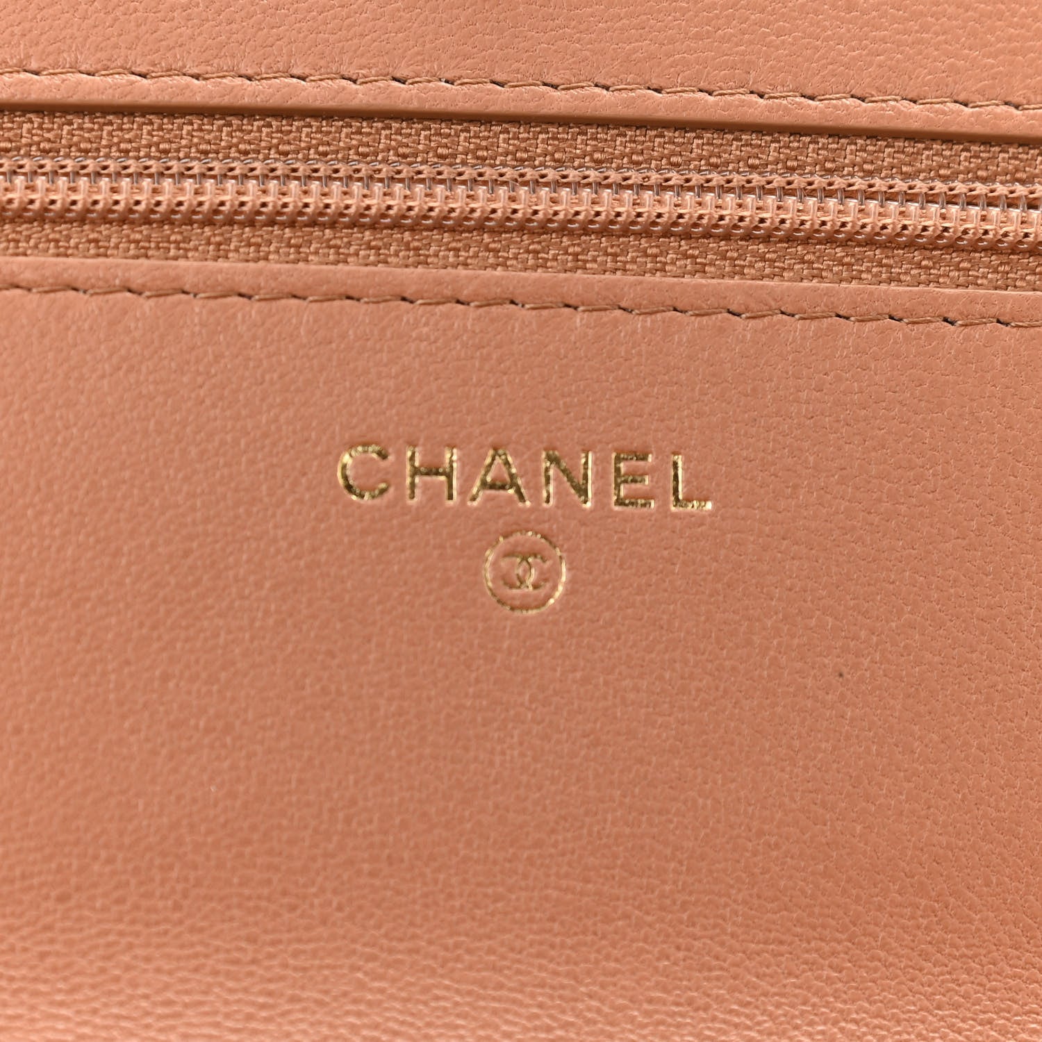 Chanel Lambskin Quilted Chanel 19 Wallet On Chain WOC Brown 5 of 11