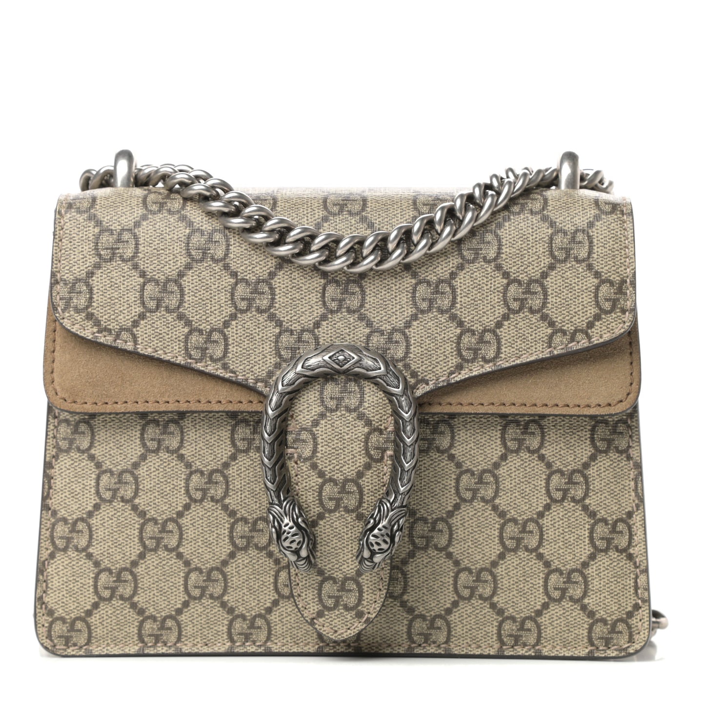 GG Supreme Monogram Mini Dionysus Shoulder Bag Taupe