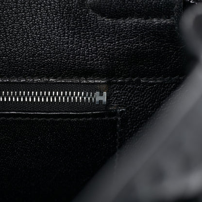 Hermes Shiny Niloticus Crocodile Birkin 35 Black 20 of 37