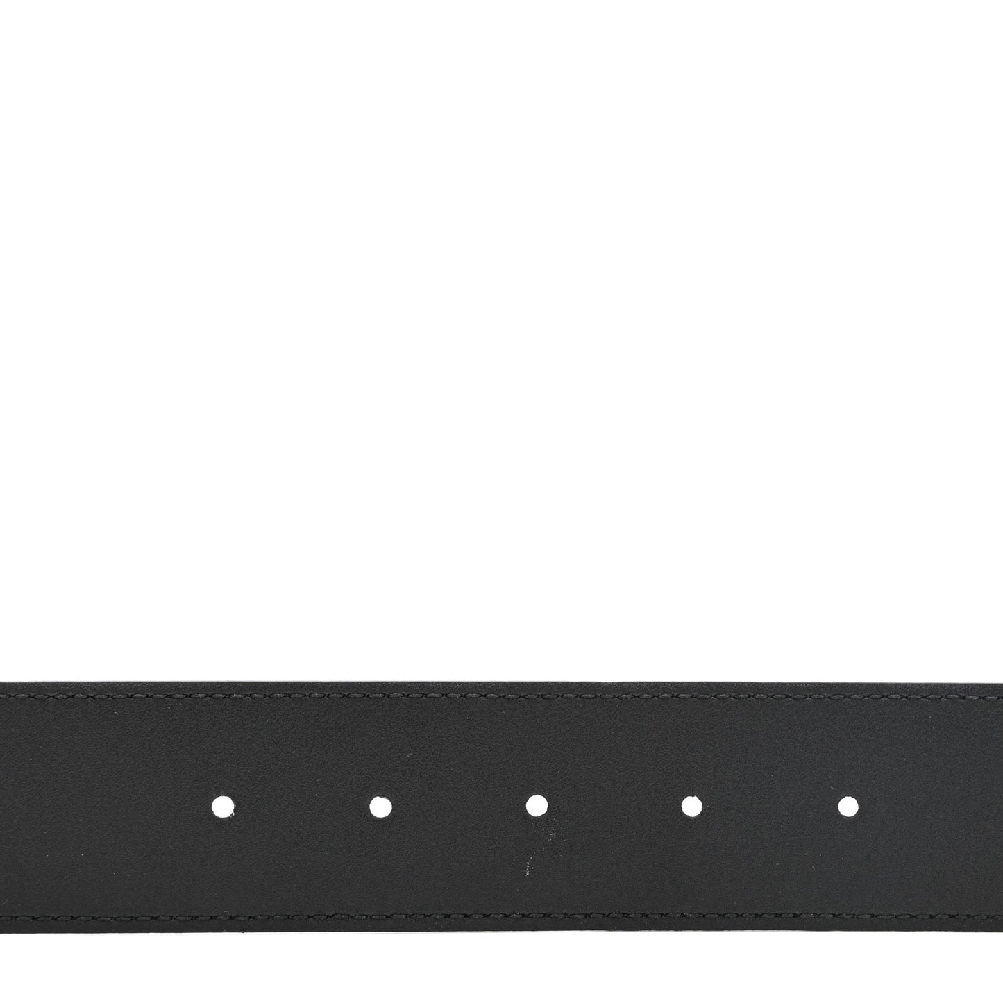 Azalea Calfskin Enamel Monochrome Double G Belt 100 40 Black