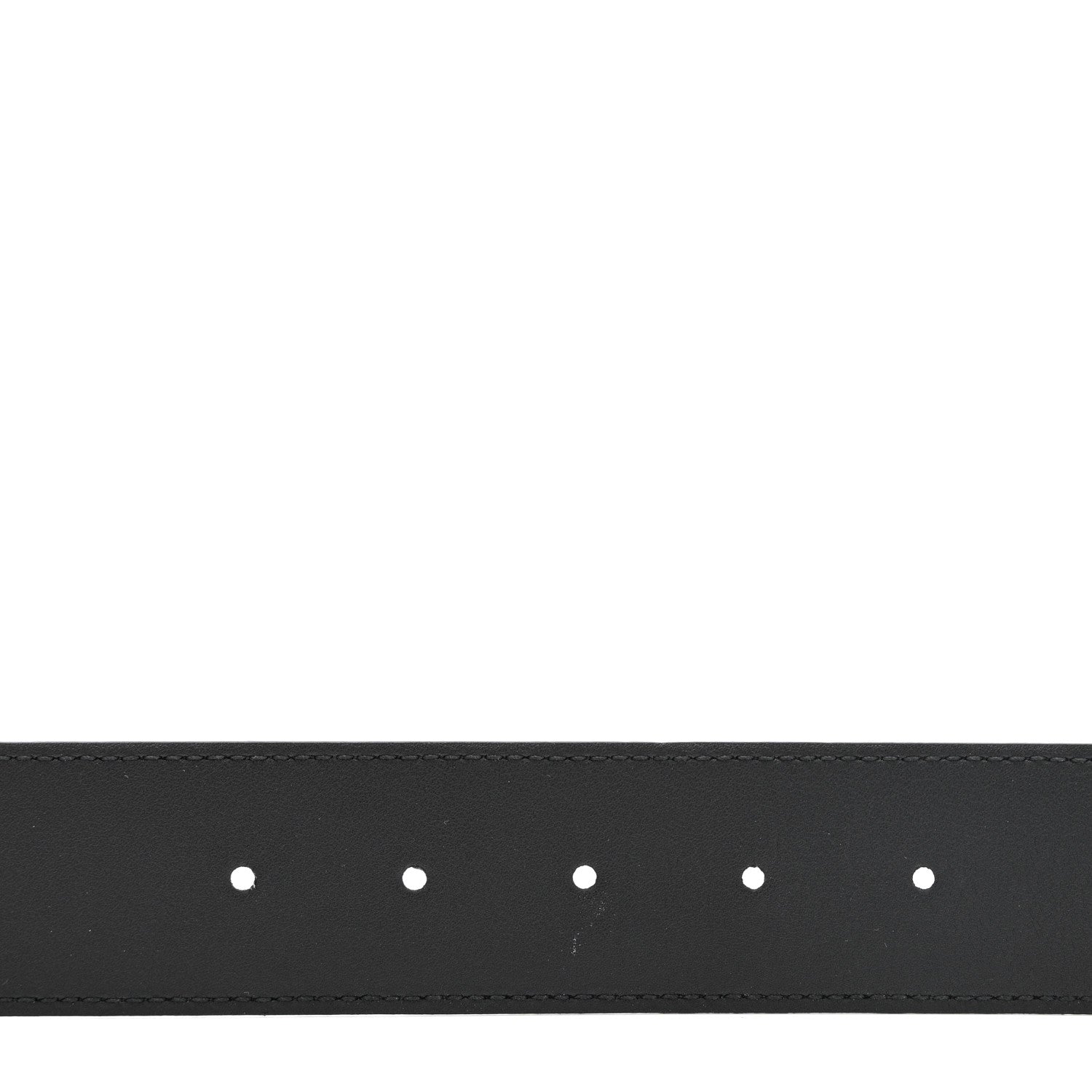 Gucci Azalea Calfskin Enamel Monochrome Double G Belt 100 40 Black 4 of 5