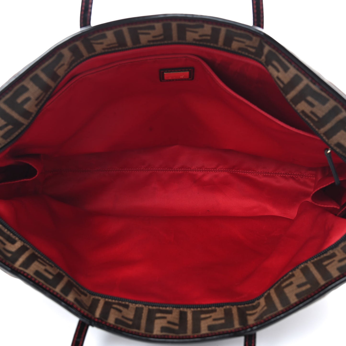 Zucca Quilted Medium Roll Tote Tobacco Red
