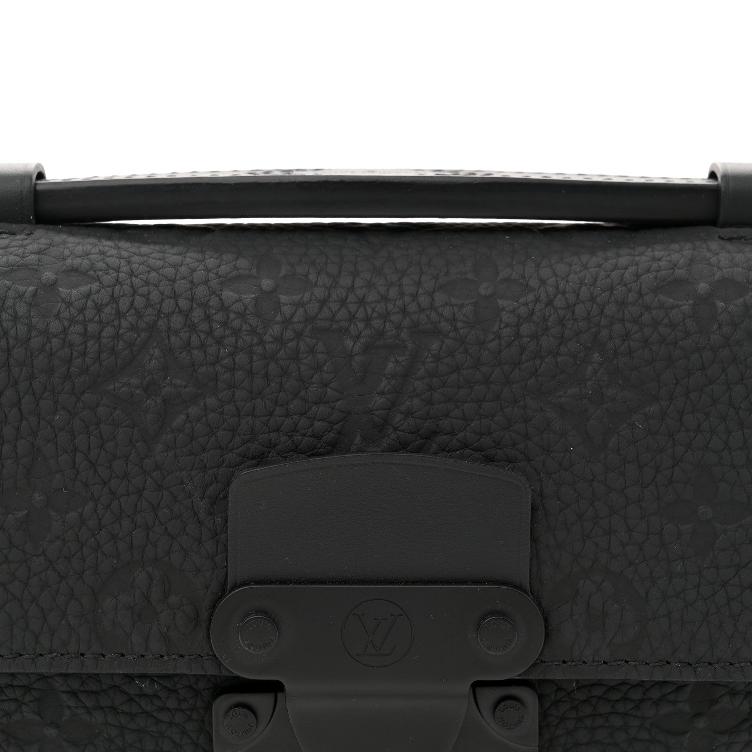 Louis Vuitton Taurillon Monogram S Lock Sling Bag Black 7 of 11