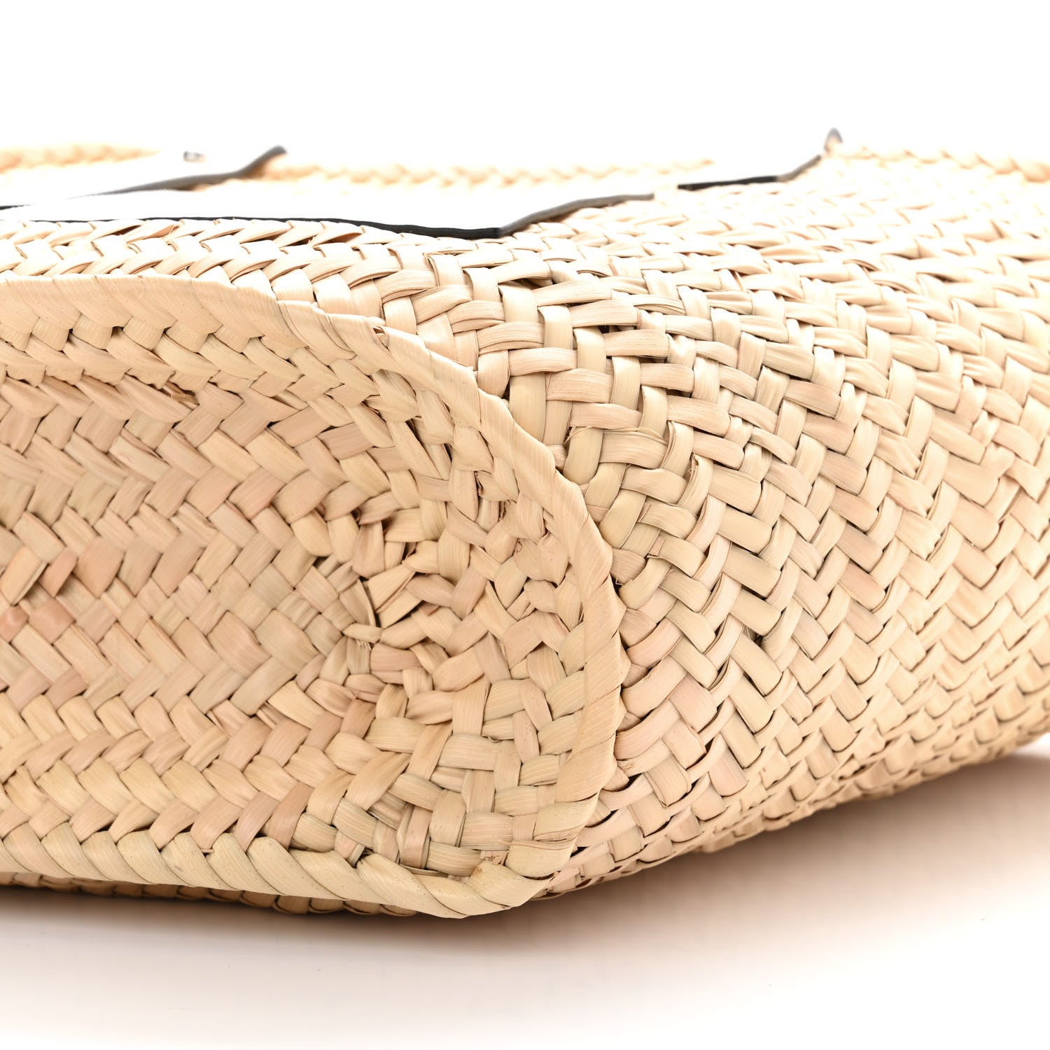 Loewe Raffia Medium Basket Tote Bag Natural White 9 of 10