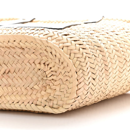 Loewe Raffia Medium Basket Tote Bag Natural White 9 of 10