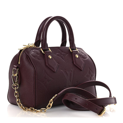 Louis Vuitton Empreinte Monogram Giant Speedy Bandouliere 20 Garnet 3 of 9