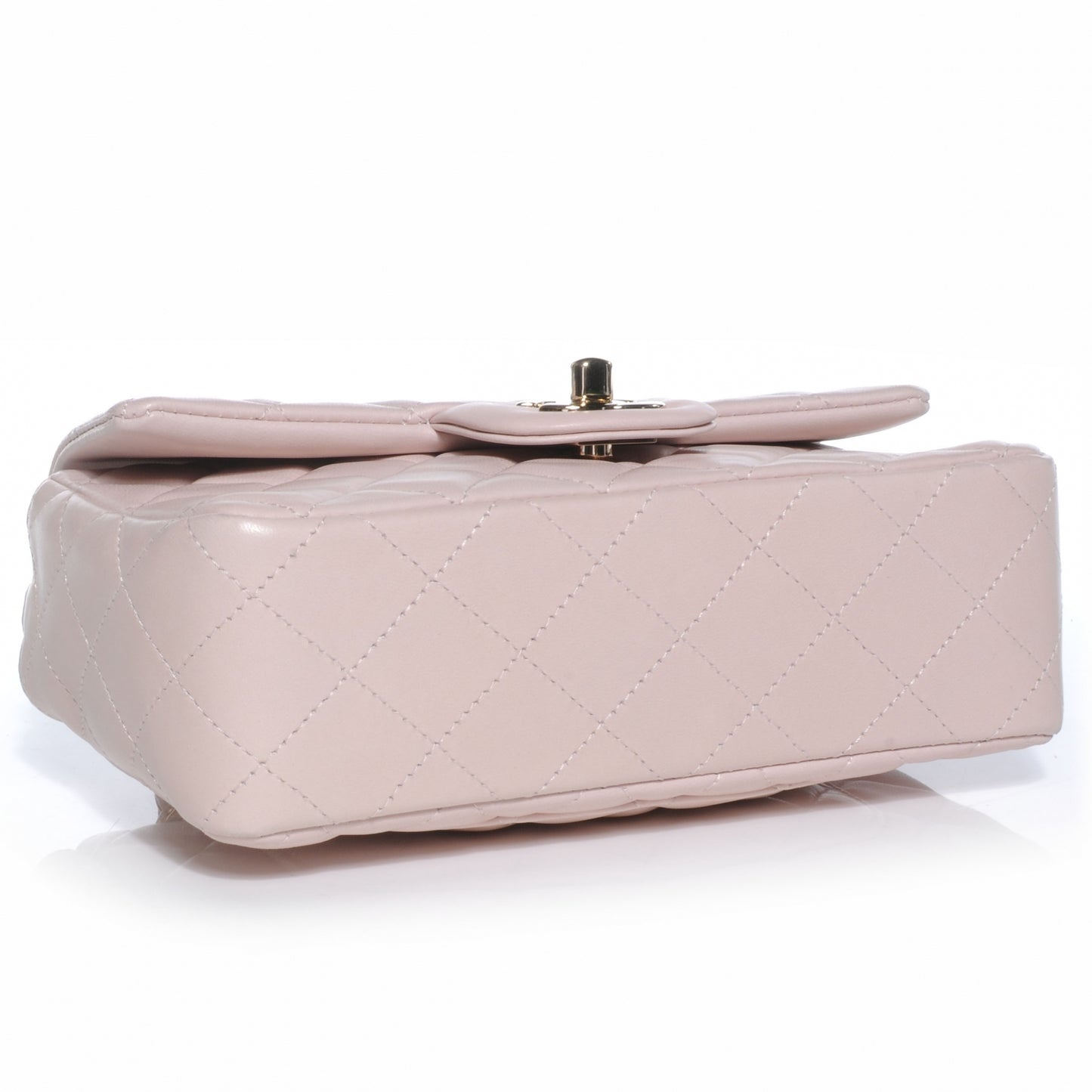 Lambskin Quilted New Mini Flap Light Pink