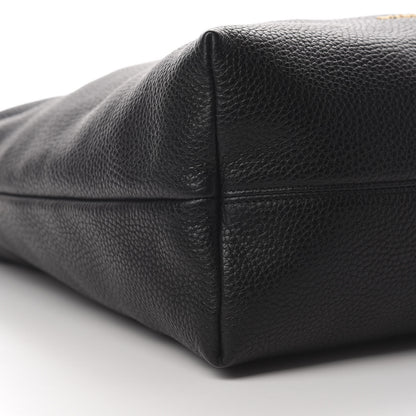 Burberry Grainy Calfskin Medium Hobo Black 9 of 11