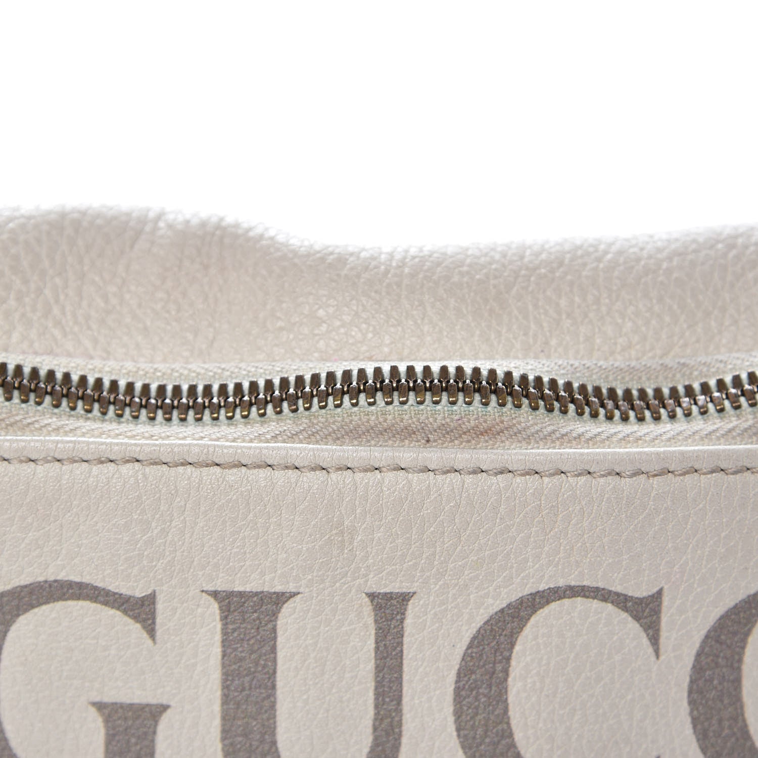 Gucci Grained Calfskin Logo Belt Bag White 16 of 16