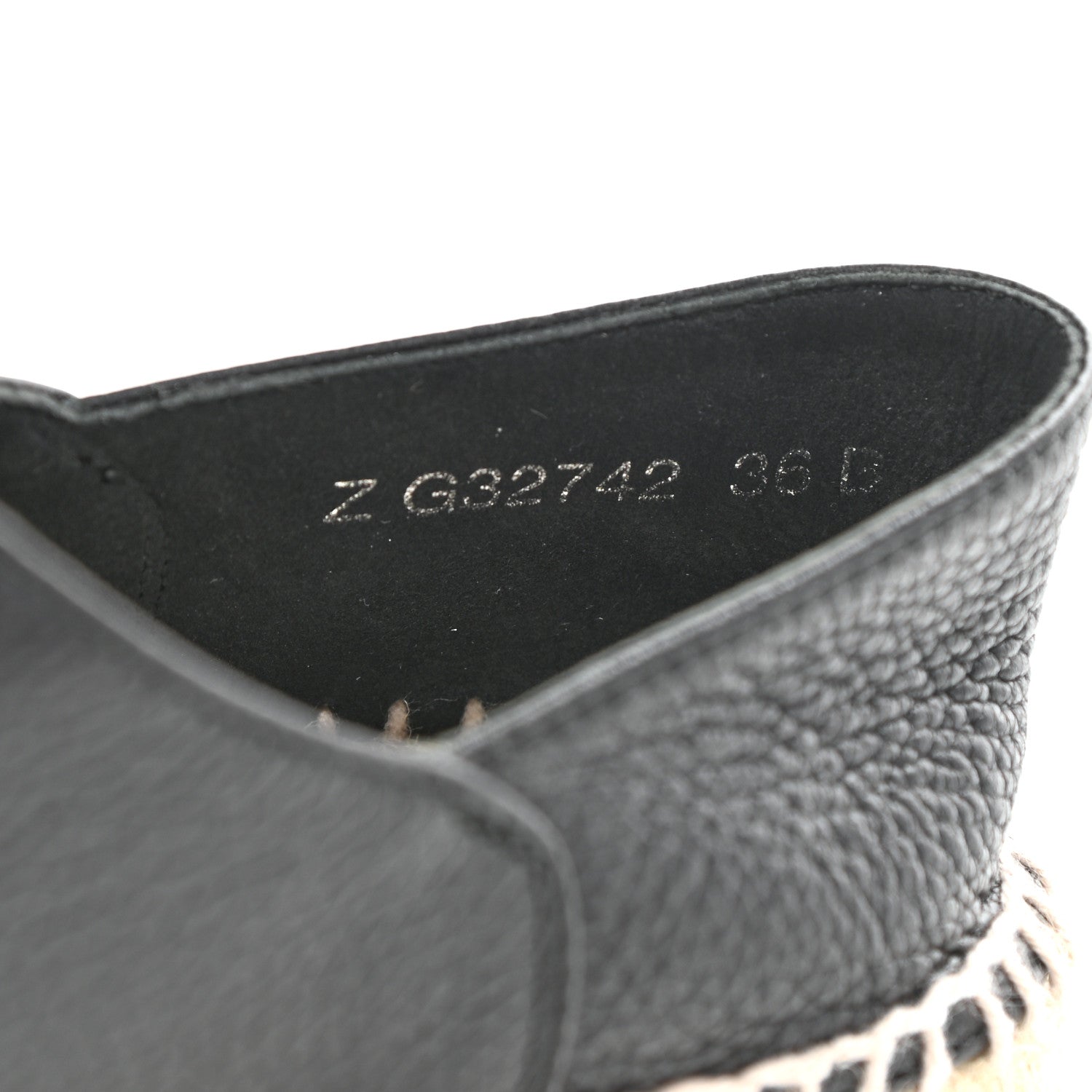 Chanel Grained Calfskin CC Espadrilles 36 Black 8 of 8