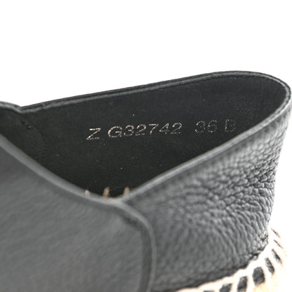 Chanel Grained Calfskin CC Espadrilles 36 Black 8 of 8