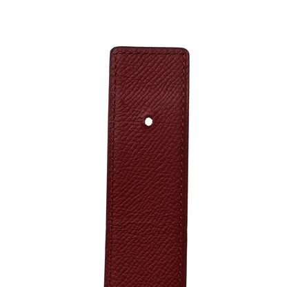 Hermes Epsom 24mm Belt 85 Black Rouge Casaque 8 of 9