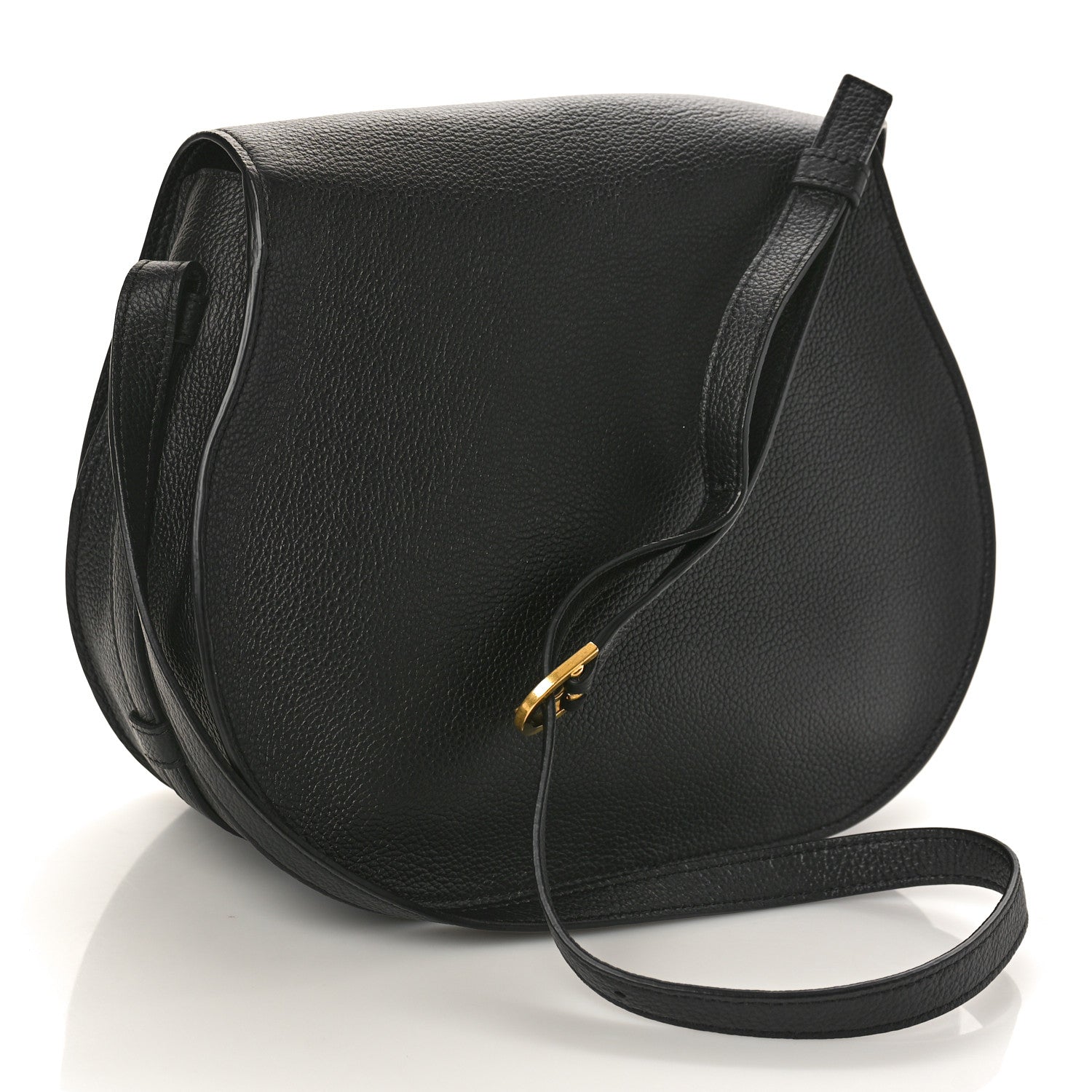 Chloe Calfskin Medium Marcie Round Crossbody Bag Black 2 of 10