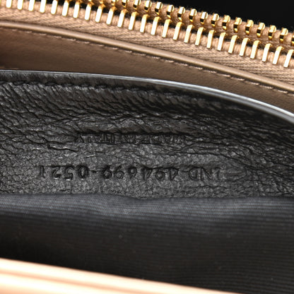 Saint Laurent Calfskin Y Quilted Monogram Small Loulou Chain Satchel Dark Beige 9 of 13