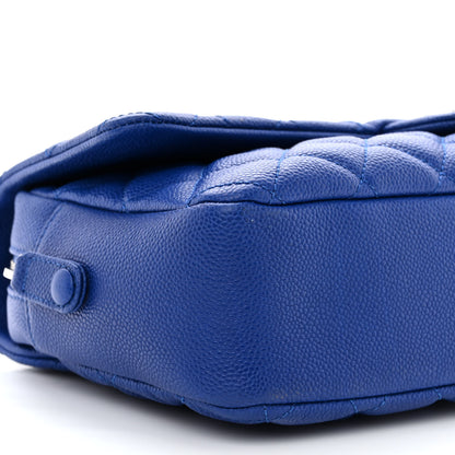 Chanel Caviar Quilted Jumbo Easy Flap Blue 9 of 10