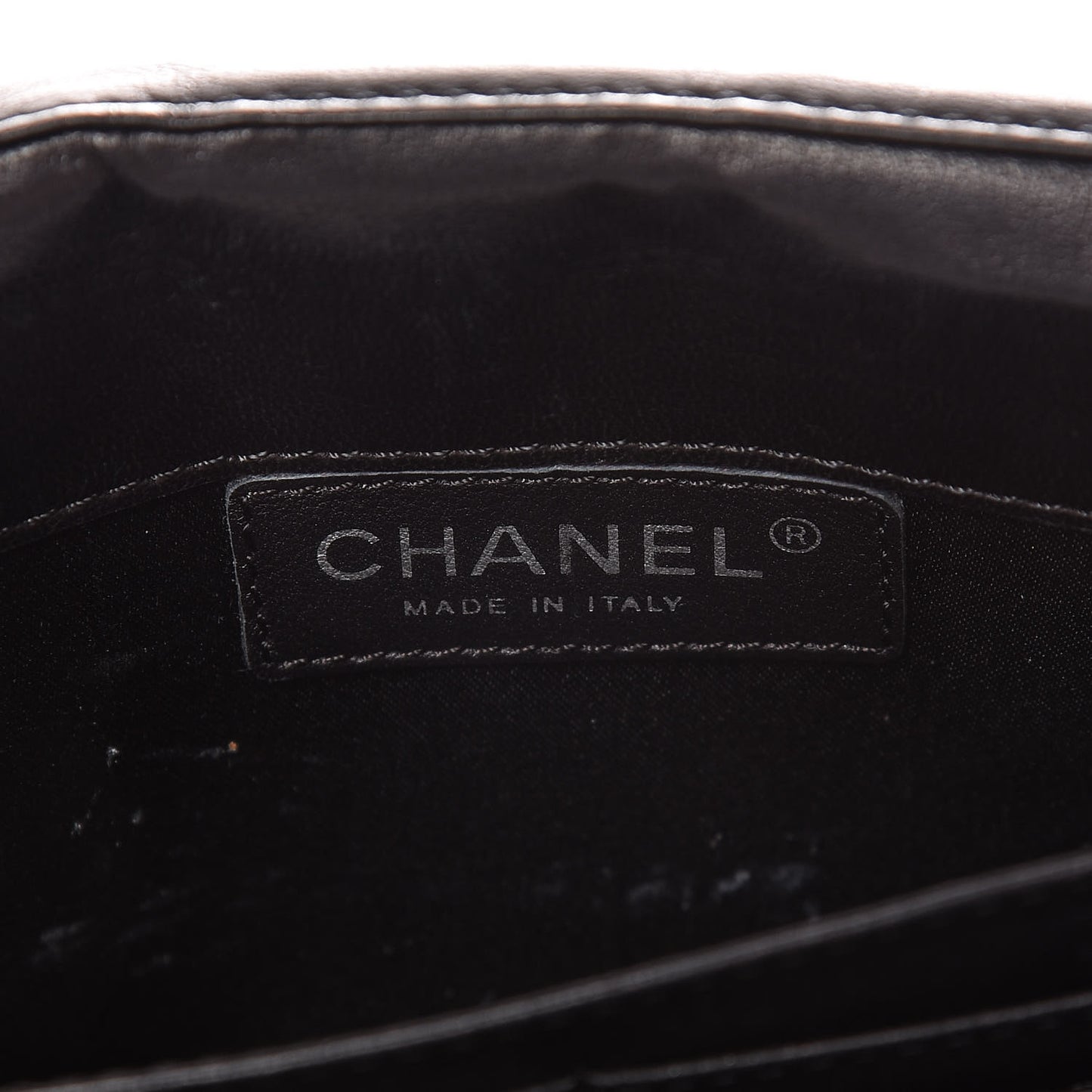 Lambskin Quilted East West Flap Clutch Black