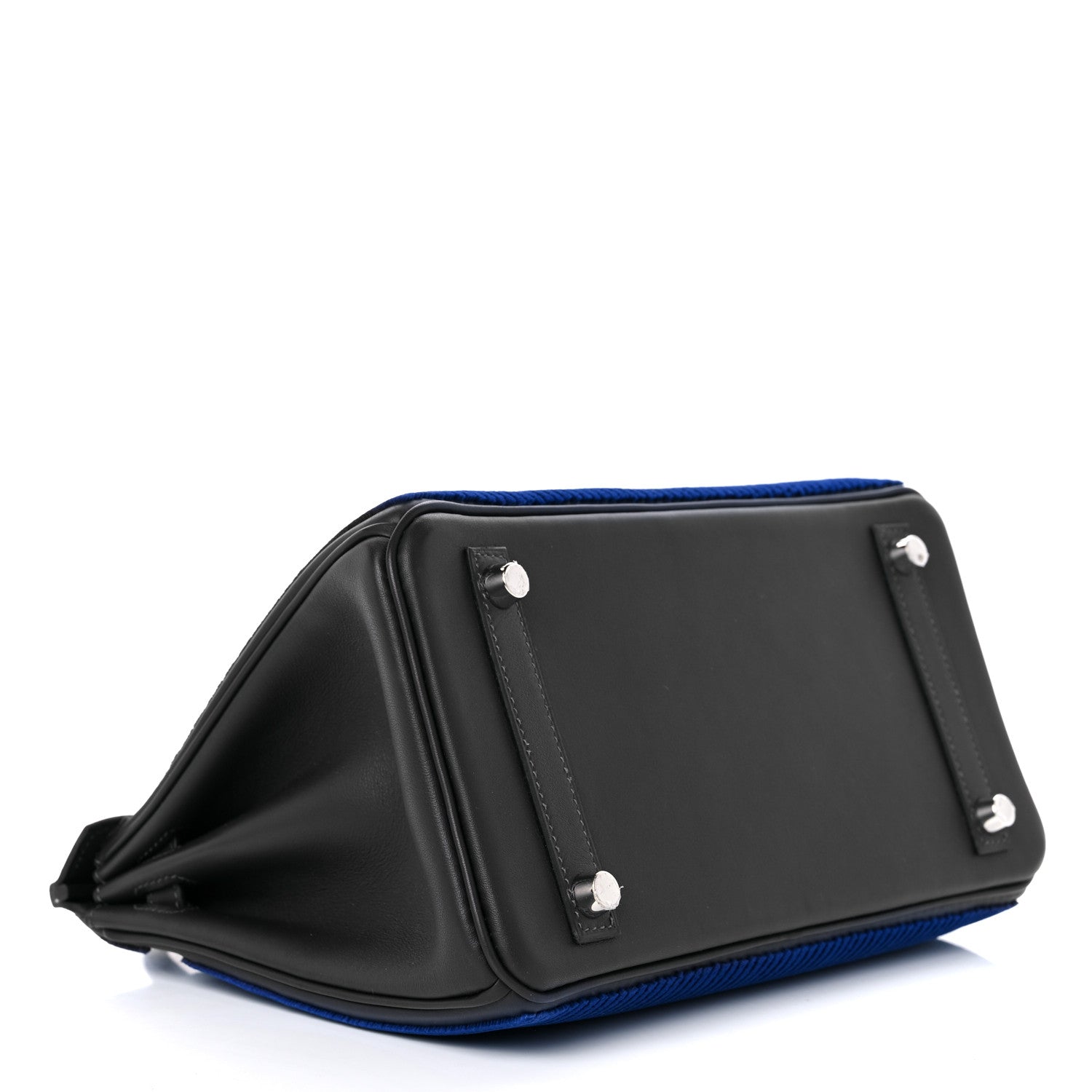 Hermes Corduroy Swift Cote A Cote Tuffetage Birkin 25 Bleu Saphir Caban 5 of 12