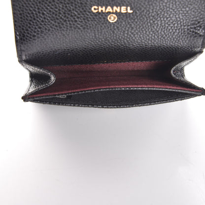Chanel Caviar Quilted Flap Card Holder Black 5 of 9