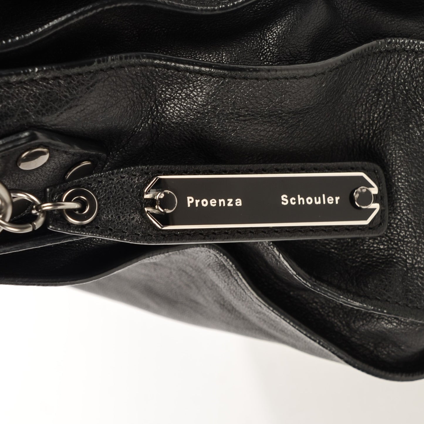 Lambskin Medium PS1 Satchel Black