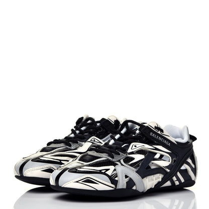 Balenciaga Mesh Rubber Womens Drive Sneakers 37 Light Grey Black 3 of 8