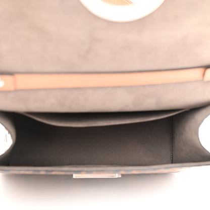 Fendi Vitello Century F is Fendi Whipstitch Threads FF Embossed Kan I Shoulder Bag Tobacco Orzo 4 of 11