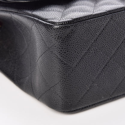 Chanel Caviar Quilted Jumbo Double Flap Black 8 of 9