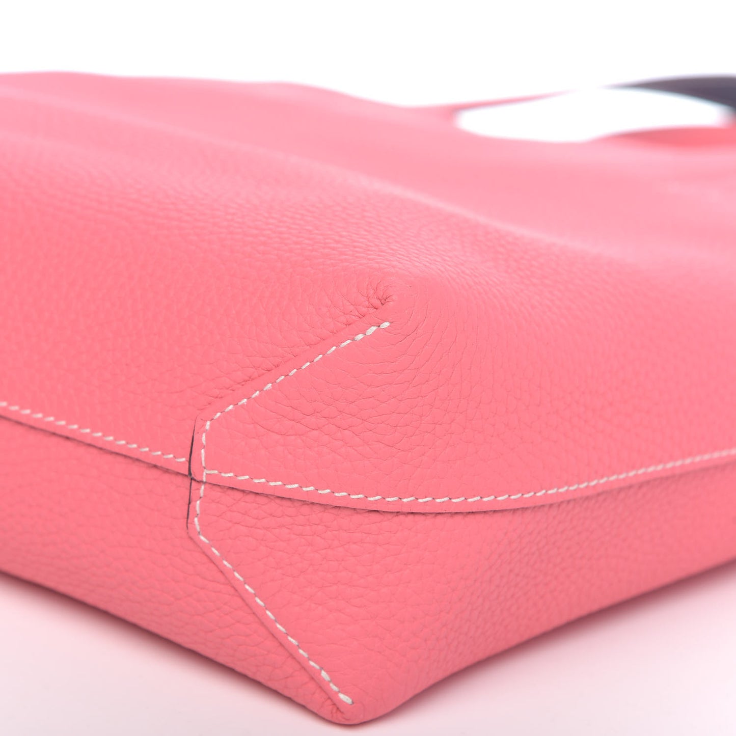 Taurillon Clemence Double Sens 30 Reversible Tote Bleu Nuit Rose Azalee
