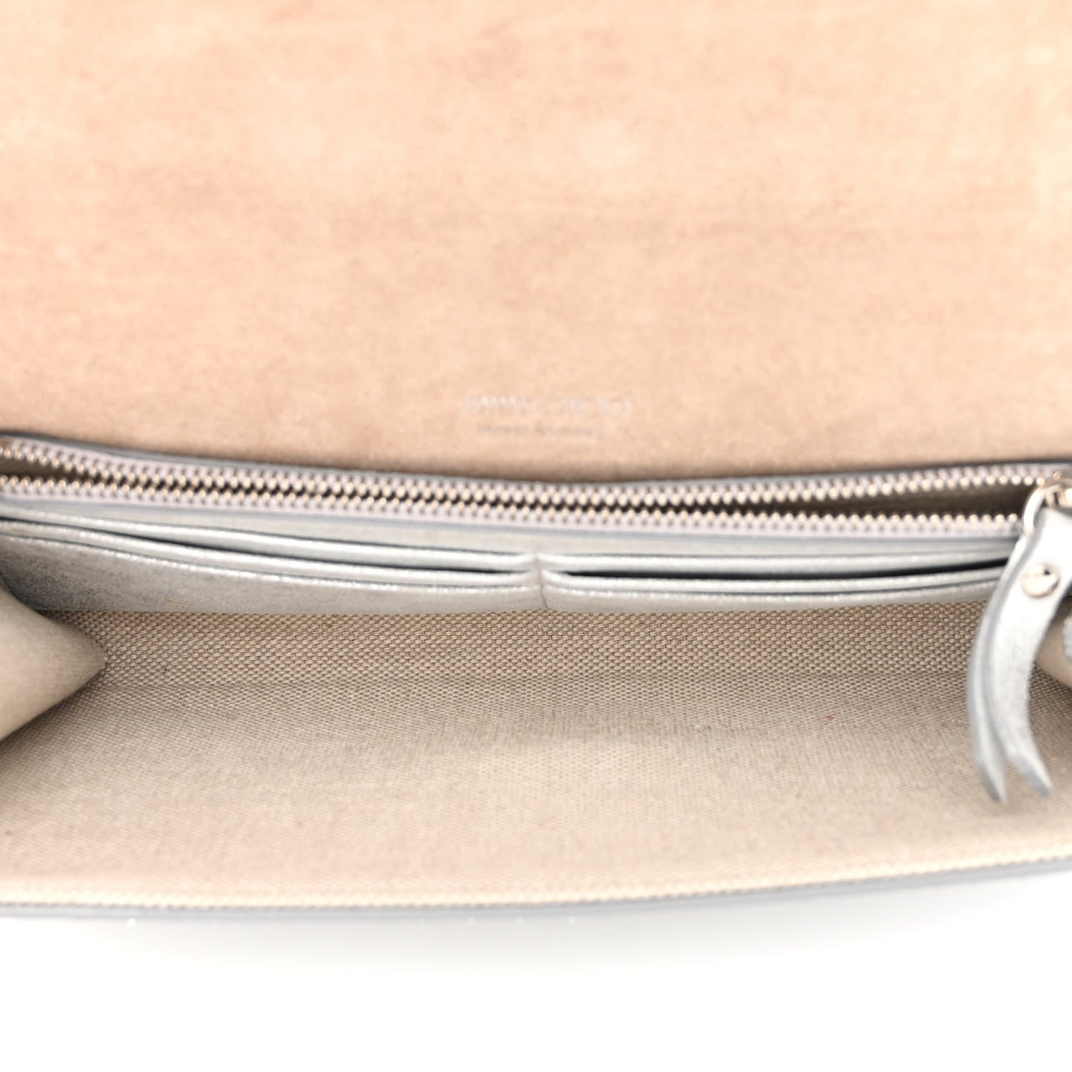 Jimmy Choo Glitter Emmie Clutch Silver 5 of 14