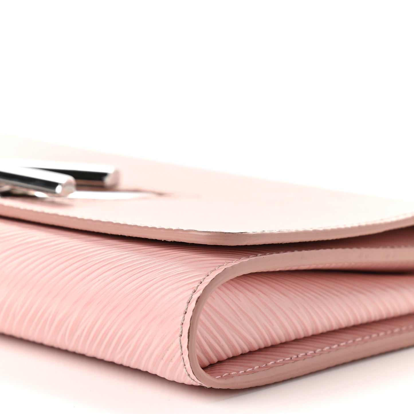 Epi Twist Chain Wallet Rose Ballerine