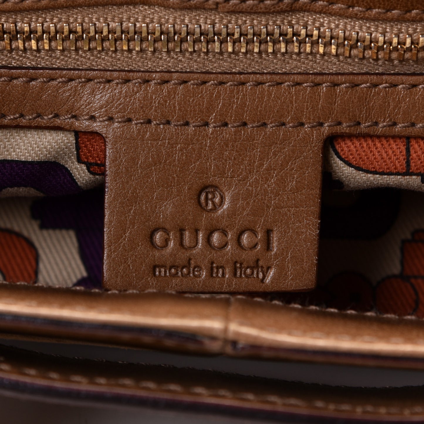 Suede Guccissima Pelham Hobo Brown