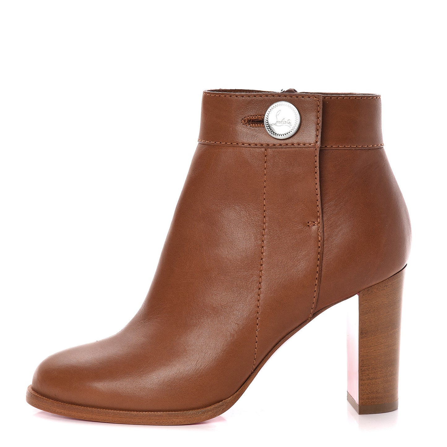 Calfskin Janis 85 Booties 36 Cuoio