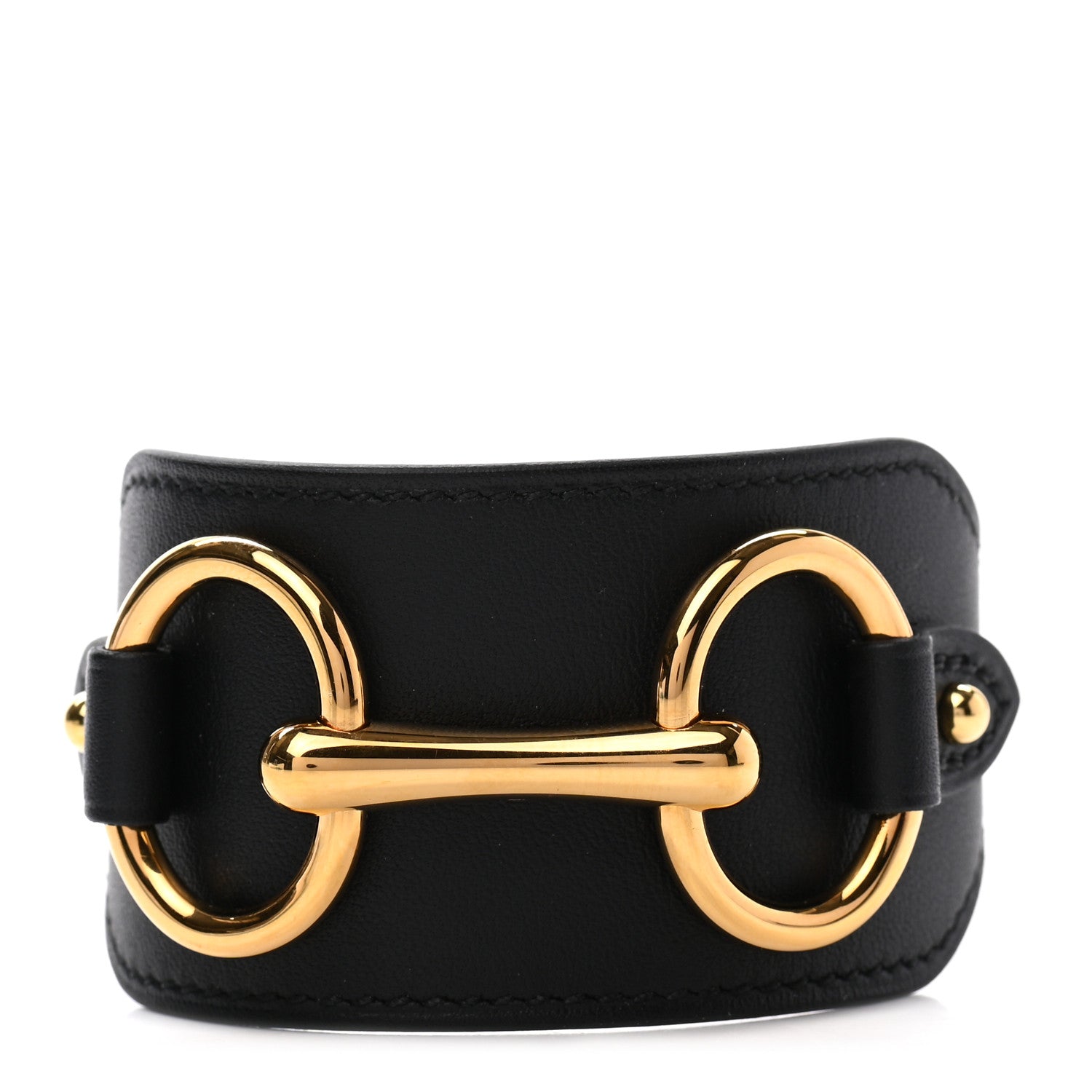 Hermes Swift Heritage Equestre Cuff Bracelet T2 Black 1 of 5