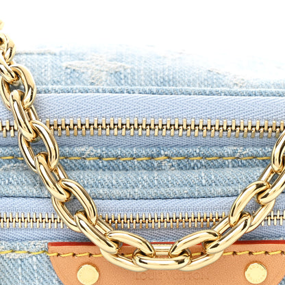 Louis Vuitton Monogram Denim Mini Bumbag Sky Blue 7 of 10