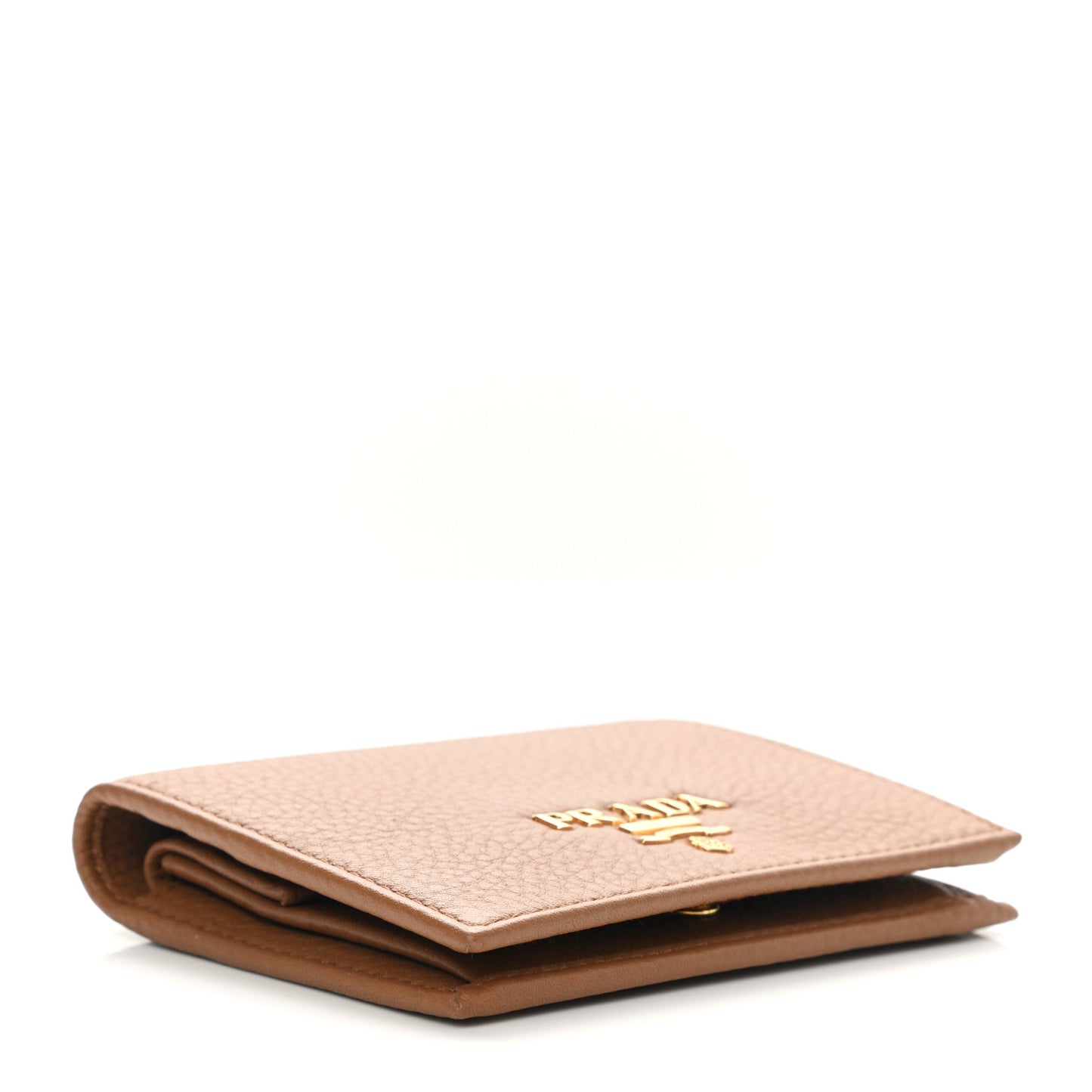 Vitello Daino Small Bi-Fold Wallet Caramel