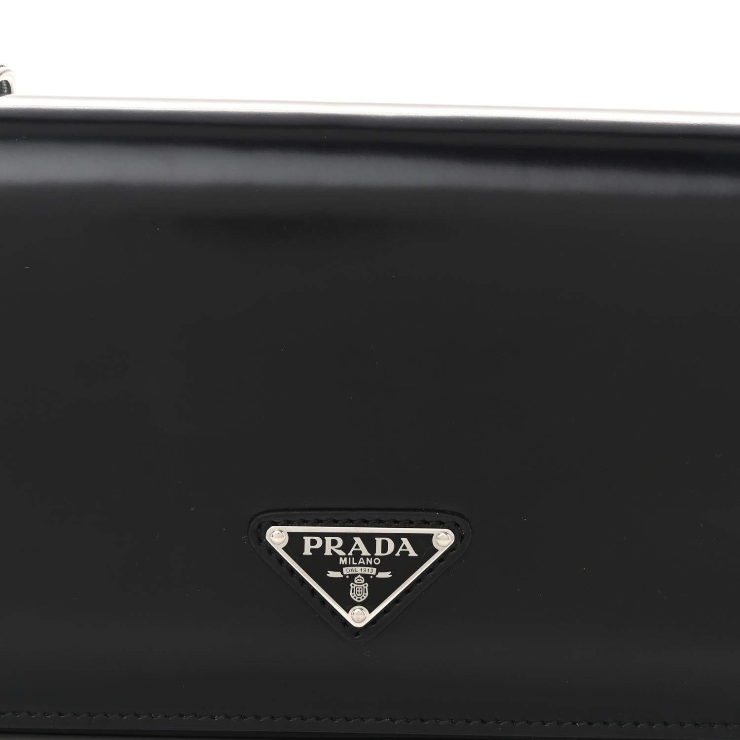 Prada Spazzolato Femme Flap Shoulder Bag Black 7 of 9