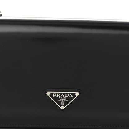 Prada Spazzolato Femme Flap Shoulder Bag Black 7 of 9