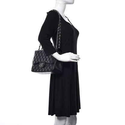 Chanel Caviar Quilted Jumbo Double Flap Black 3 of 12